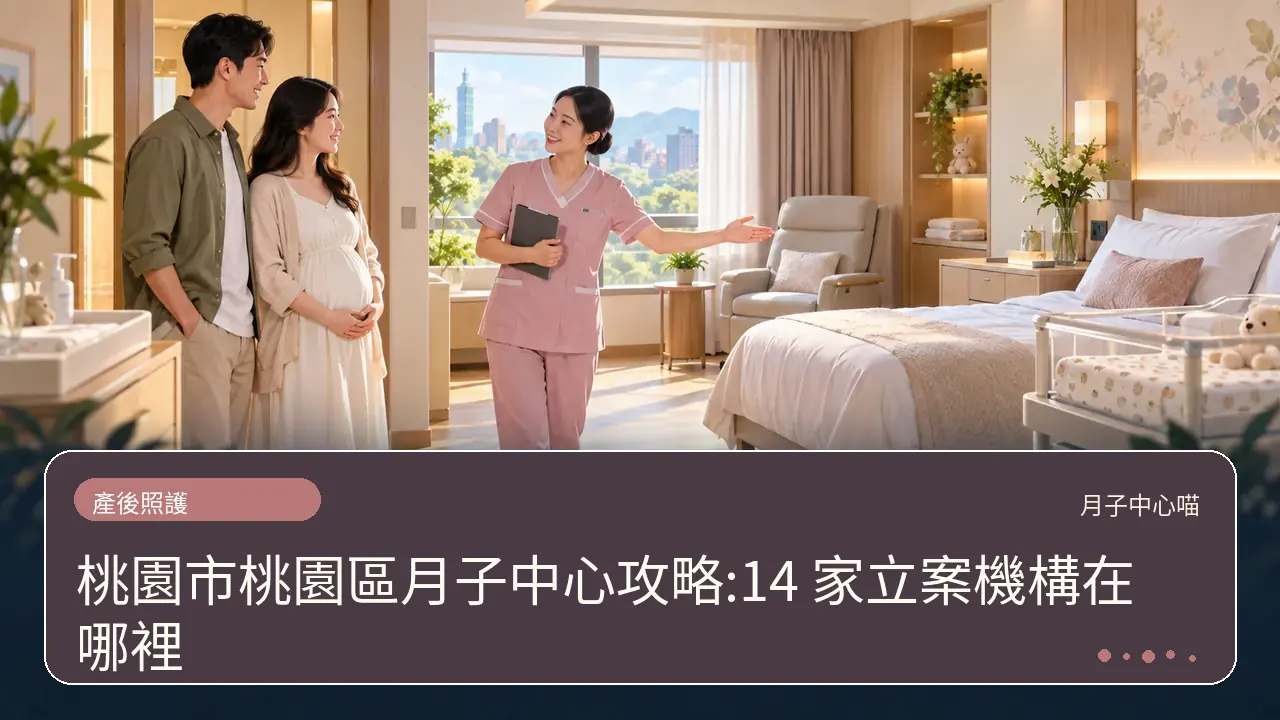 桃園市桃園區月子中心攻略:14 家立案機構在哪裡主題插畫