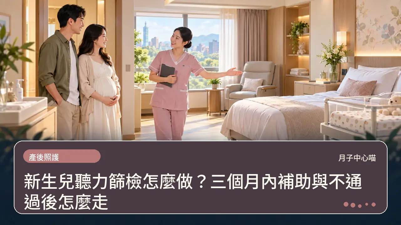 新生兒聽力篩檢怎麼做？三個月內補助與不通過後怎麼走主題插畫